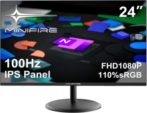 inifire 24 Pouces Écran PC, 100Hz, IPS, Full HD (1920x1080), AD