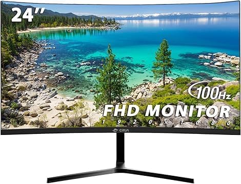 CRUA 24" Curved Monitor Review: A Gamer's Delight!