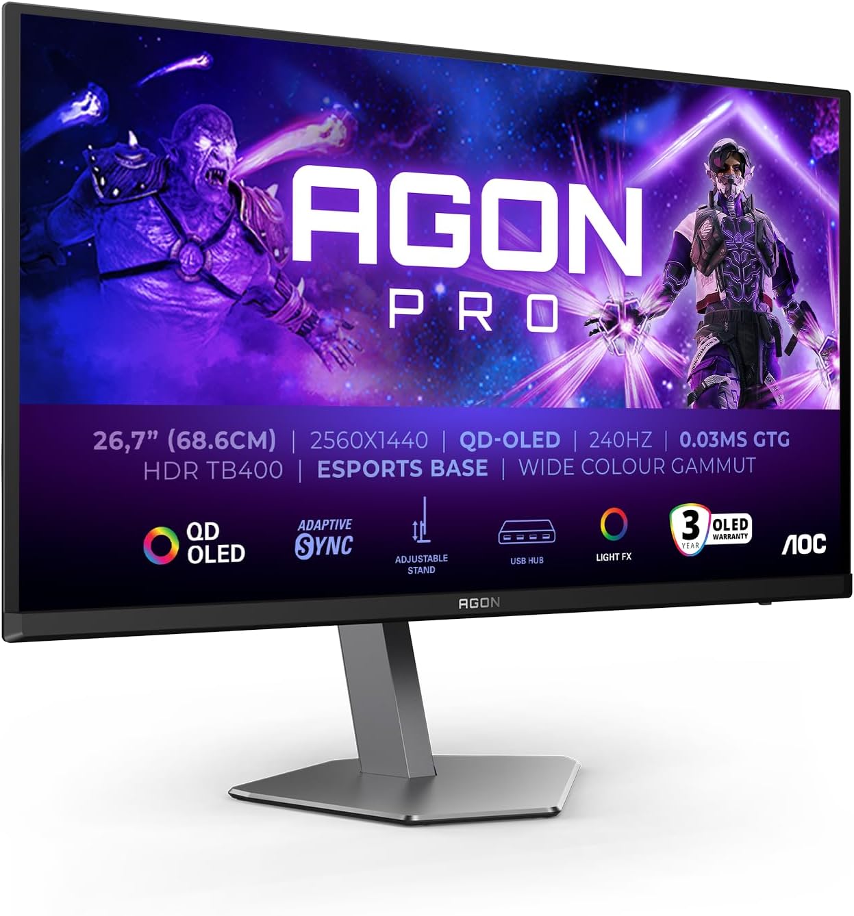 AOC AG276QZD2AM Analysis: QD-OLED Above Its Station