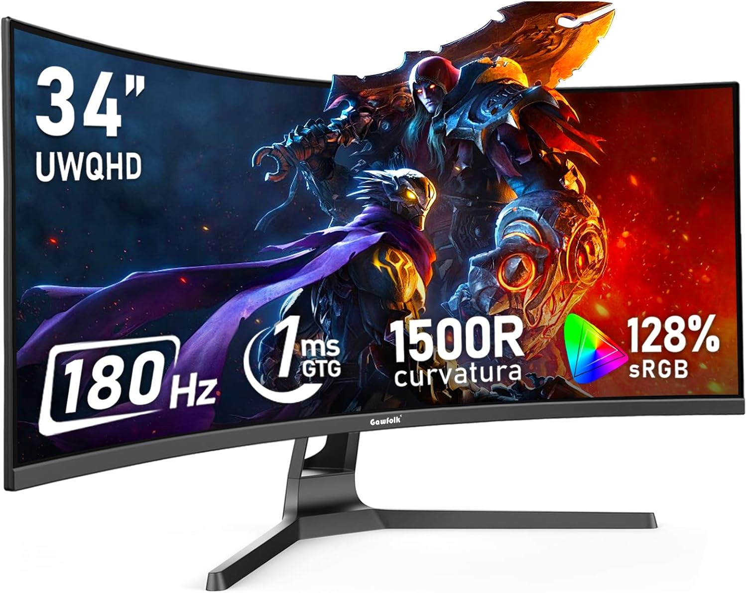 Gawfolk 34 Inch Ultrawide Curved Gaming Monitor Analysis: VA Contrast at a Low Entry Point